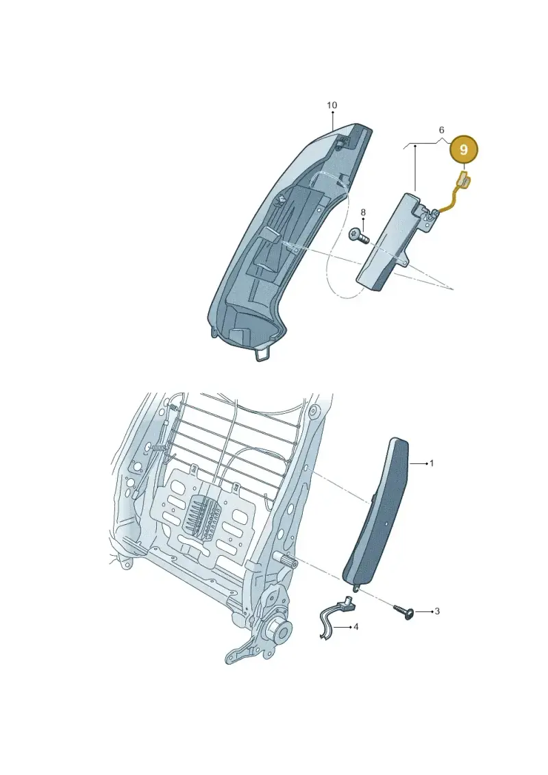 4H0972576 — SEAT Leon ST Stylance (2012-2016) diagram 746880200, position 9