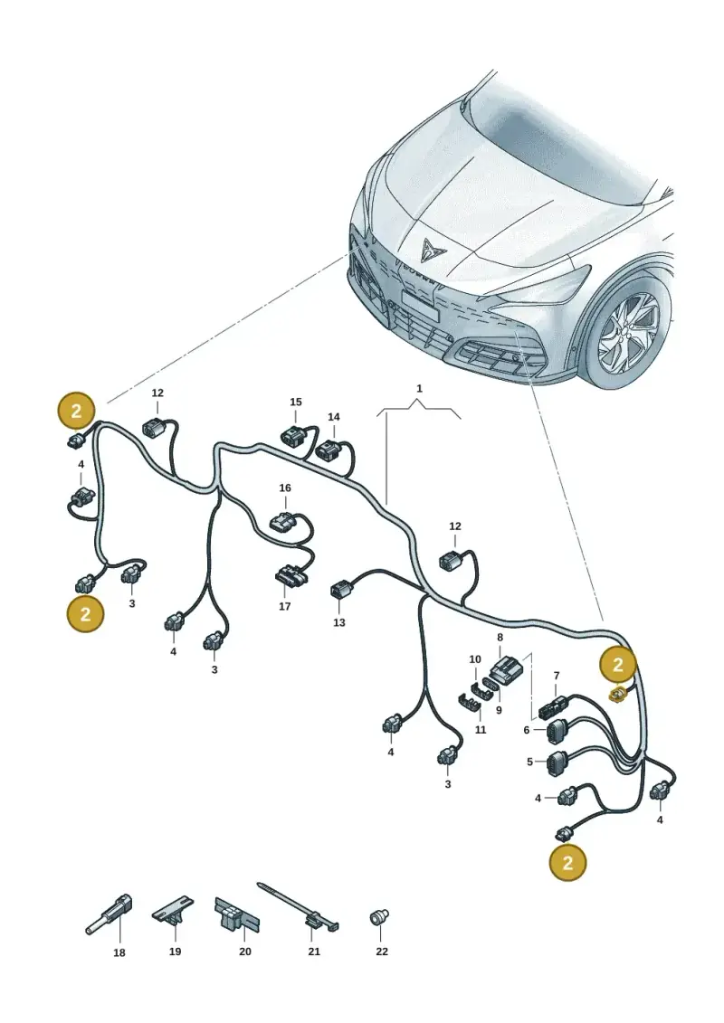 4H0973323 — SEAT Tavascan Cupra (2023-) diagram 20h971000, position 2