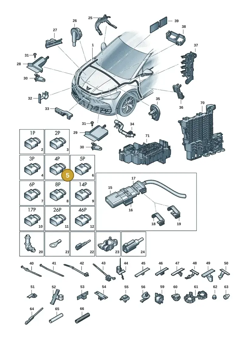4H0973704A — SEAT Tavascan Cupra (2023-) diagram 20h971080, position 5