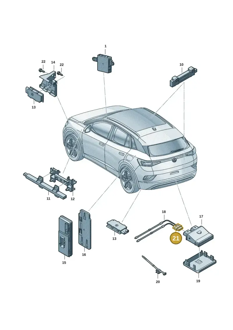 4H0973704B — SEAT Tavascan Cupra (2023-) diagram 11a909000, position 21