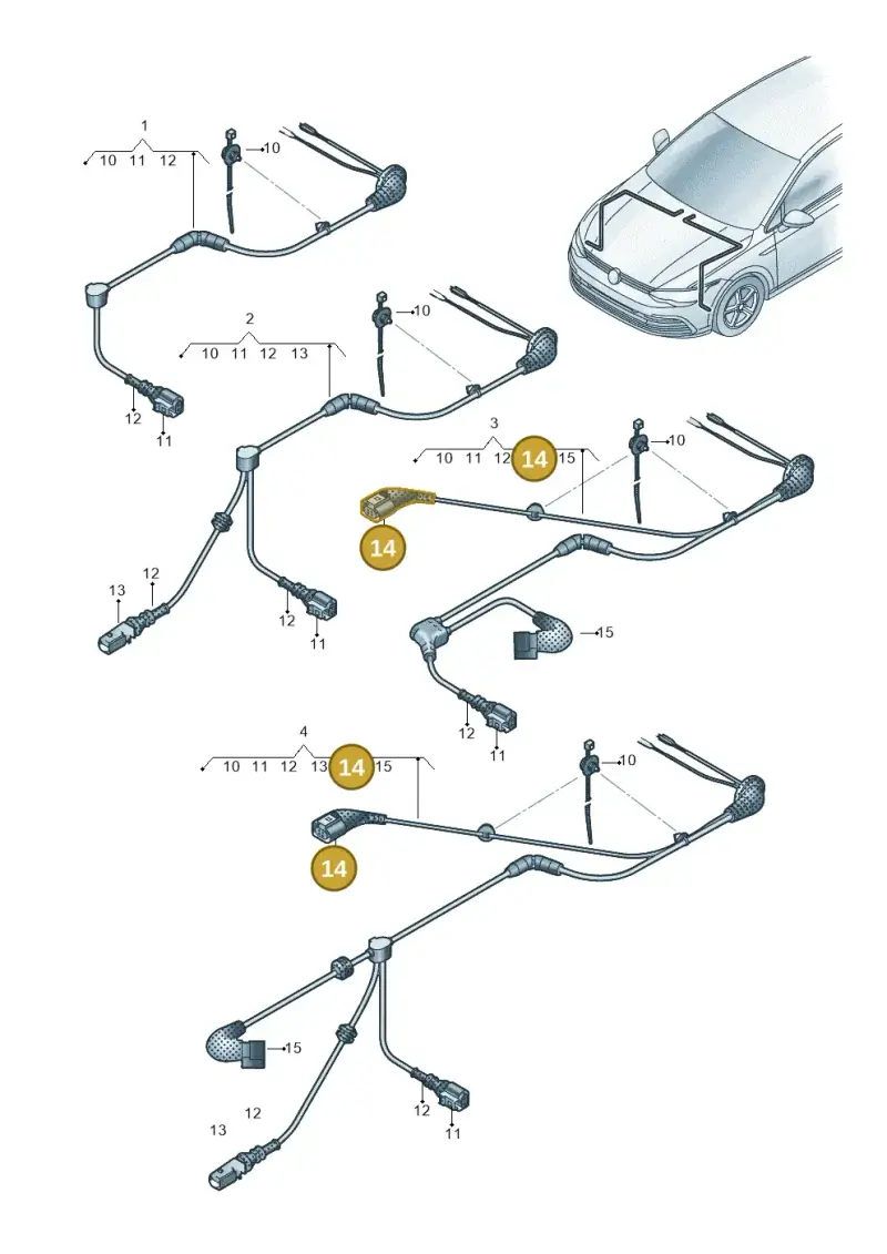 4H0973712A — SEAT Formentor TSI CUPRA (2020-) diagram 5h0927001, position 14
