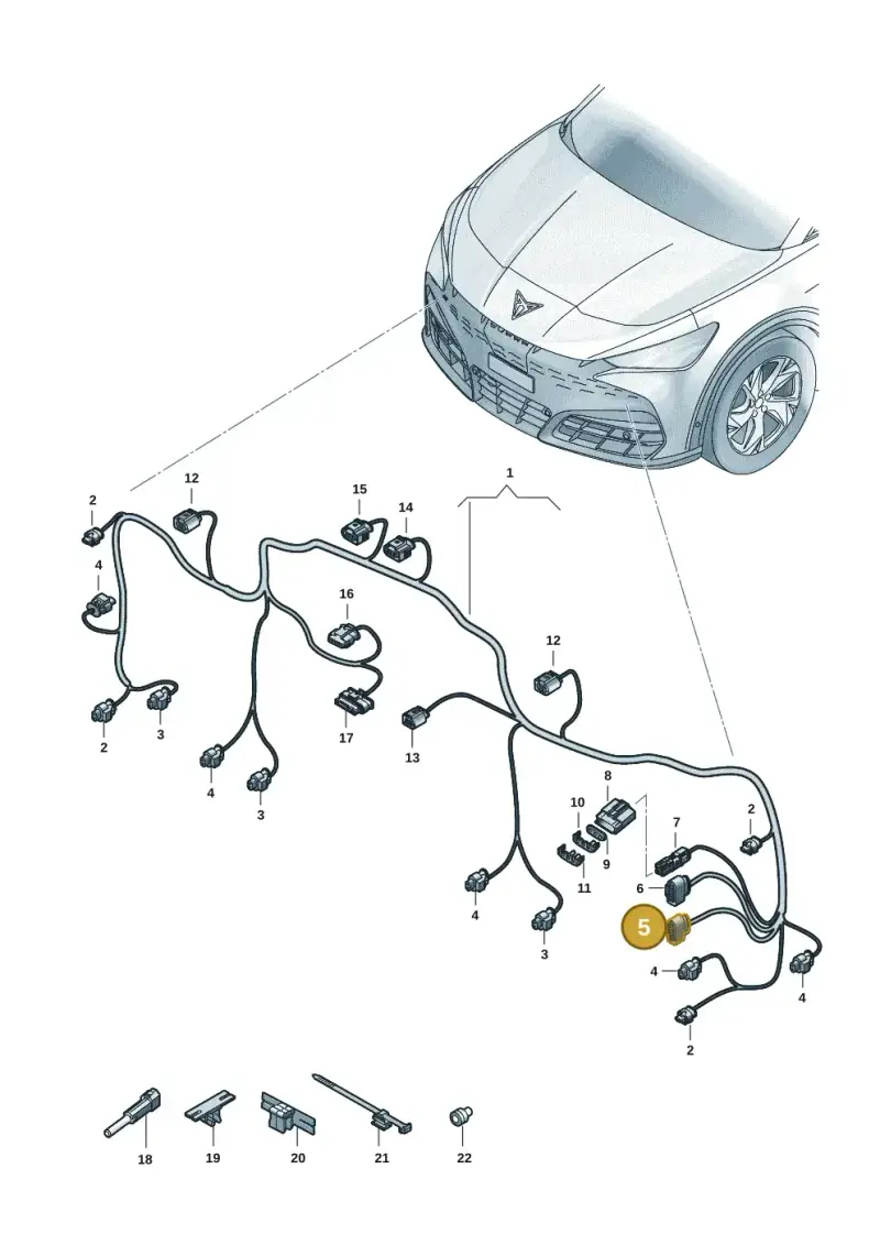 4H0973717 — SEAT Tavascan Cupra (2023-) diagram 20h971000, position 5