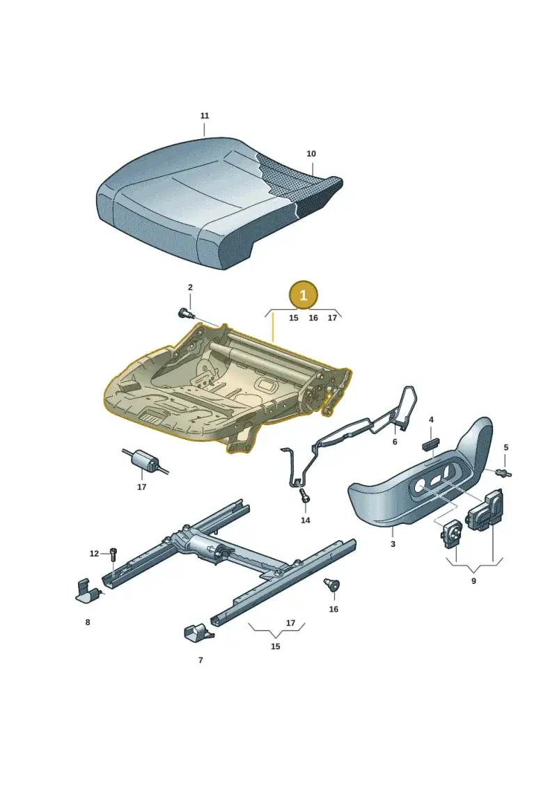 4K0881105K — SEAT Formentor TSI CUPRA (2020-) diagram 5ff881010, position 1