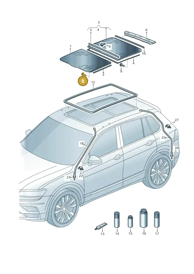 4L0898057 — SEAT Tarraco FR (2018-2024) diagram 884877000, position 8