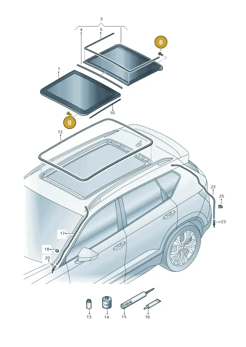 4L0898057 — SEAT Ateca Style (2016-) diagram 893877000, position 8