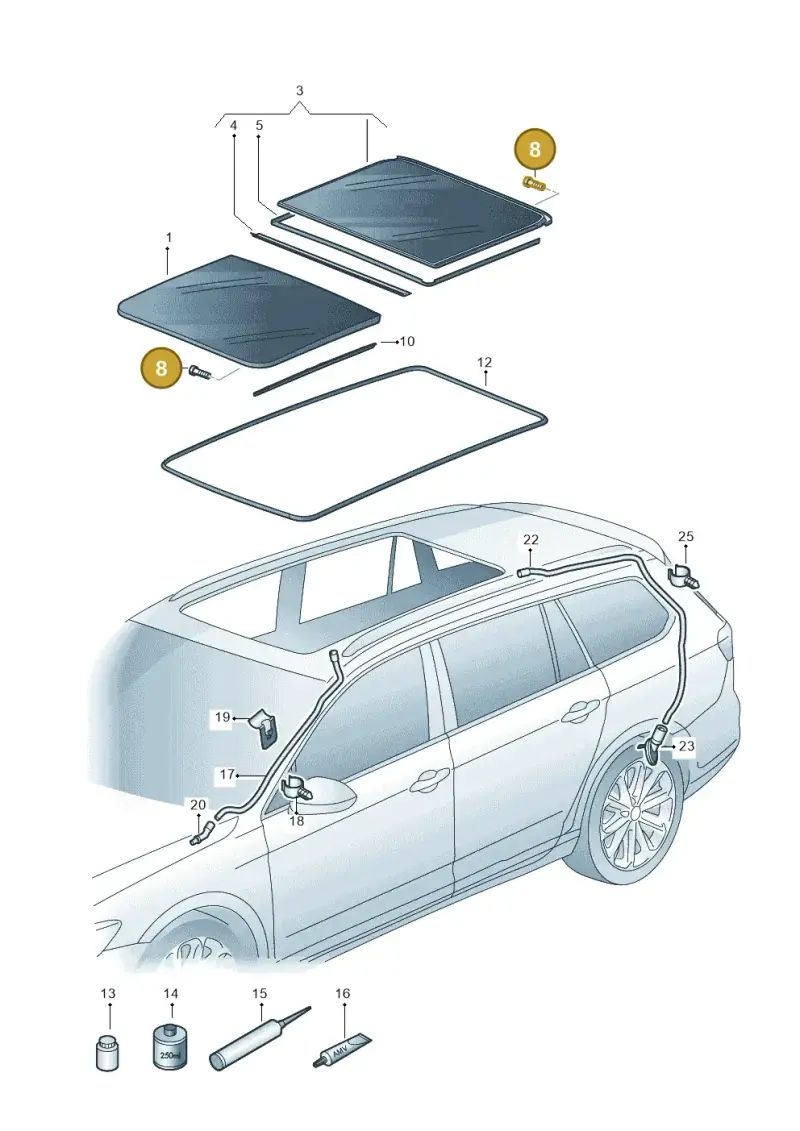 4L0898057 — SEAT Leon style (2019-) diagram 793877100, position 8