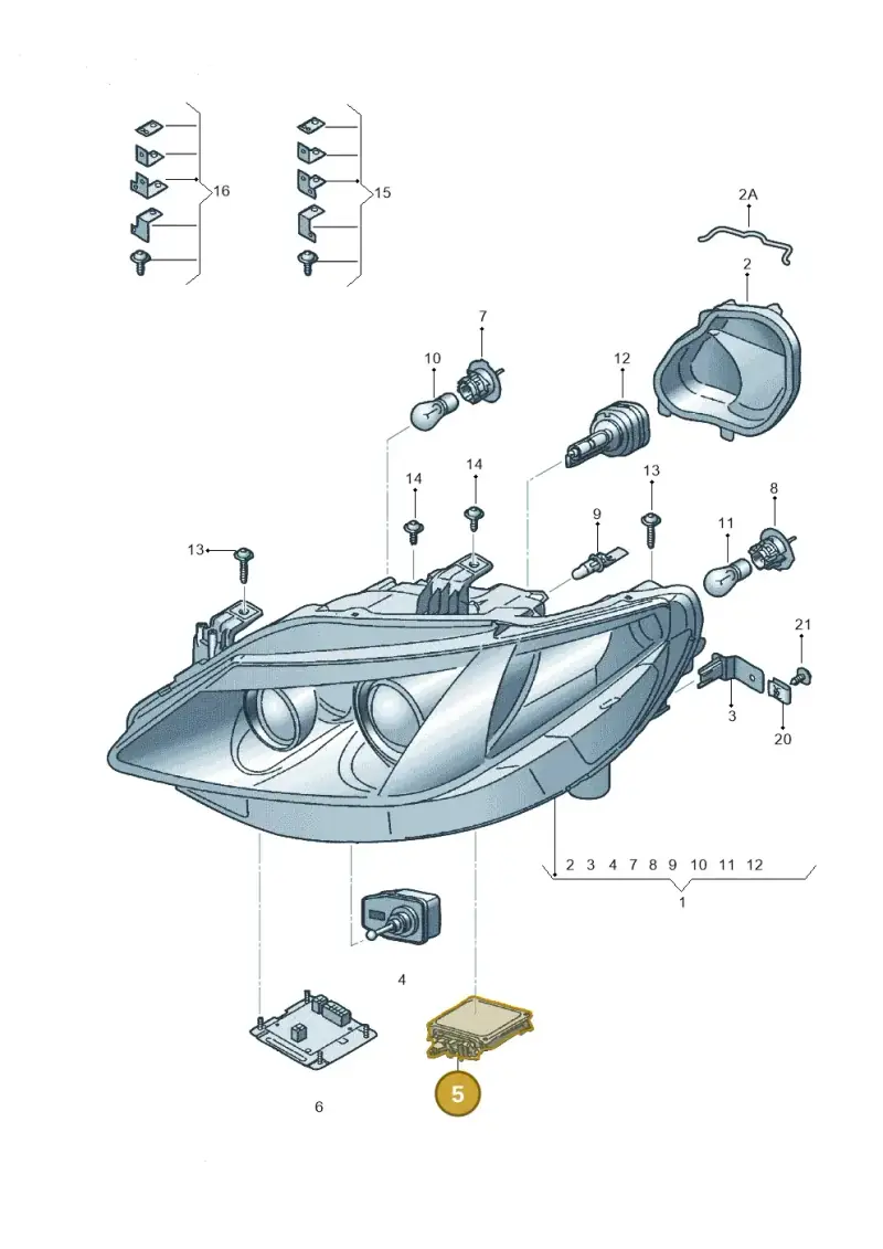 4L0907391 — SEAT Ibiza Reference (2011-2012) diagram 639941200, position 5