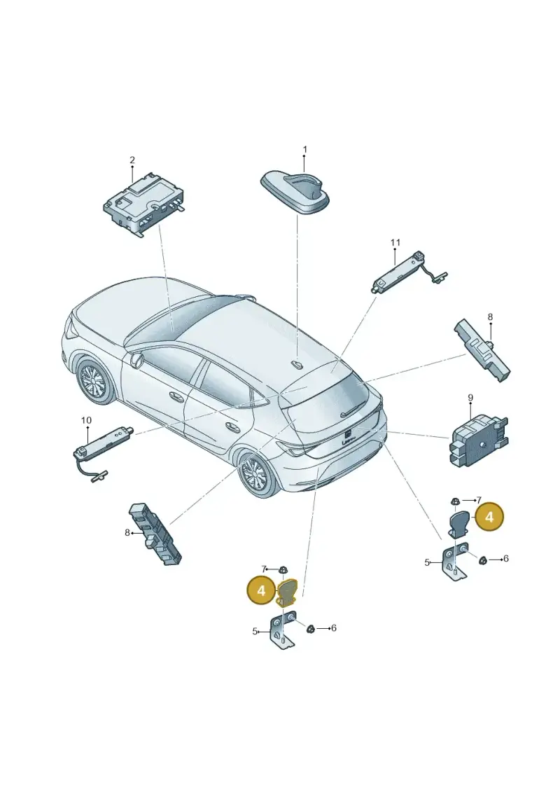4M0035507 — SEAT Formentor TSI CUPRA (2020-) diagram 5fn035010, position 4