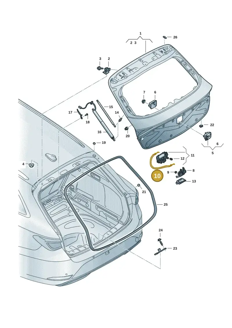 4N0827535A — SEAT Leon style (2019-) diagram 5fn827005, position 10