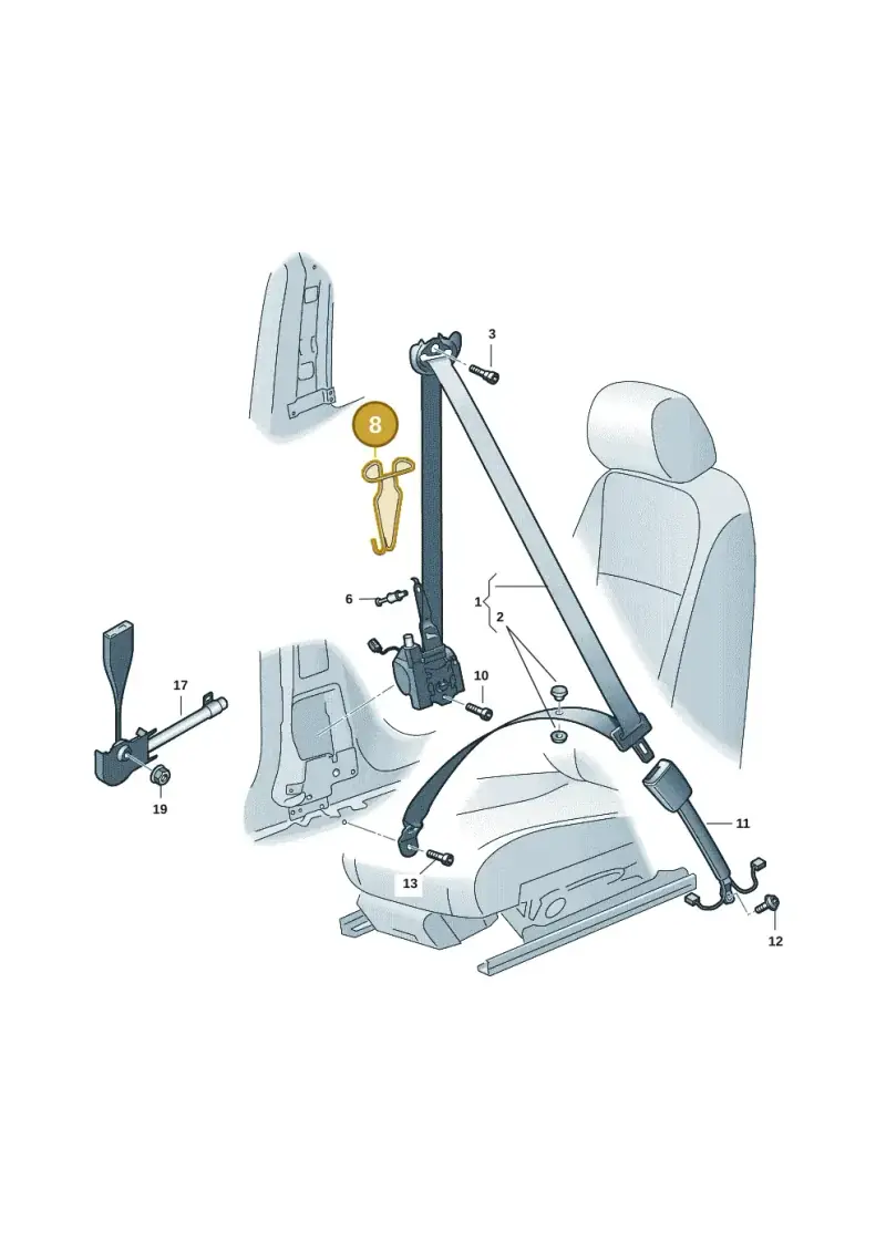 510857817 — SEAT EBoost CUPRA (2021-) diagram 10a857600, position 8