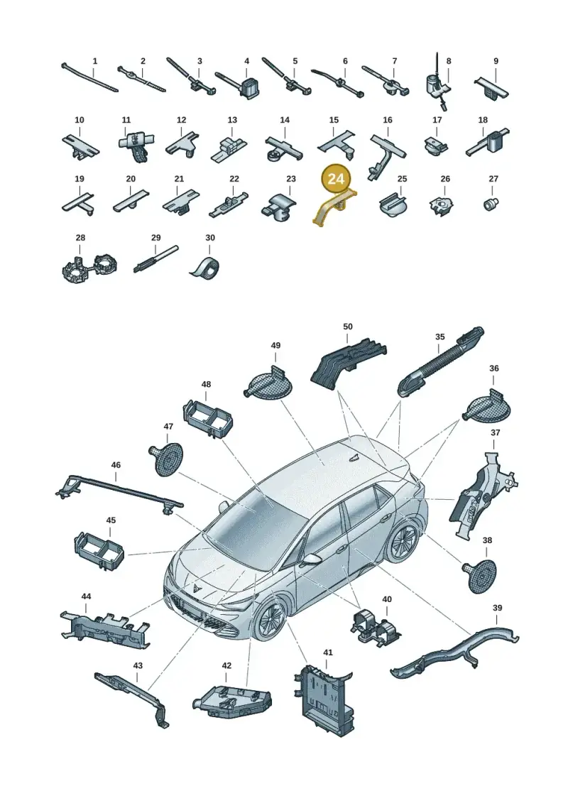 510971848D — SEAT EBoost CUPRA (2021-) diagram 10s971082, position 24