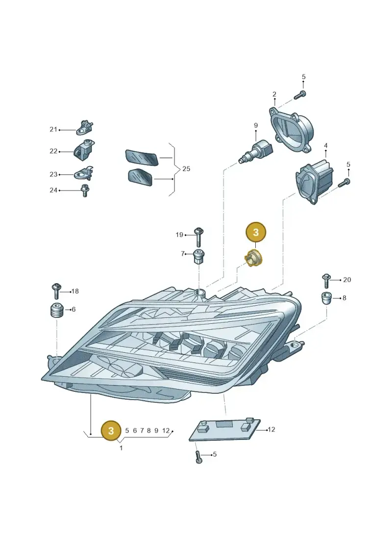 575941607A — SEAT Toledo Reference (2015-2019) diagram 742941100, position 3
