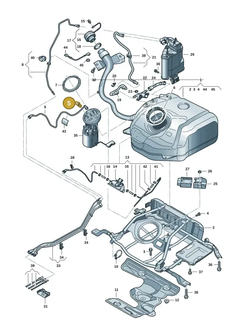 5C0201733 — SEAT Leon style (2019-) diagram 5h0201050, position 5
