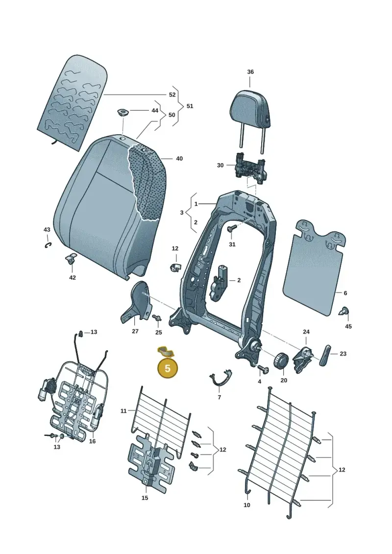 5C6972881 — SEAT Leon style (2019-) diagram 5fn881050, position 5