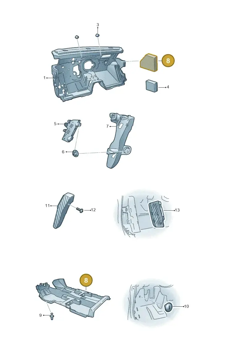 5F0864721A — Skoda Karoq (2017-2023) diagram 834000130, position 8