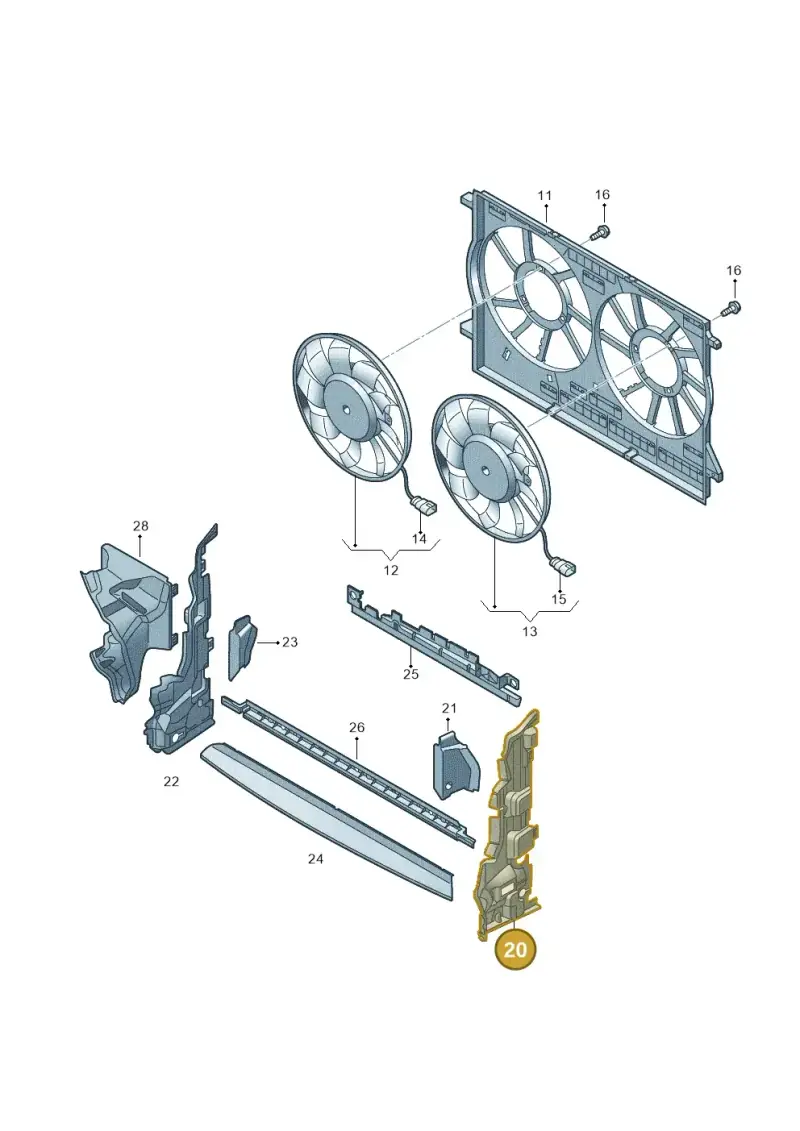 5FA121283R — SEAT Leon (2019-) diagram 438121930, position 20
