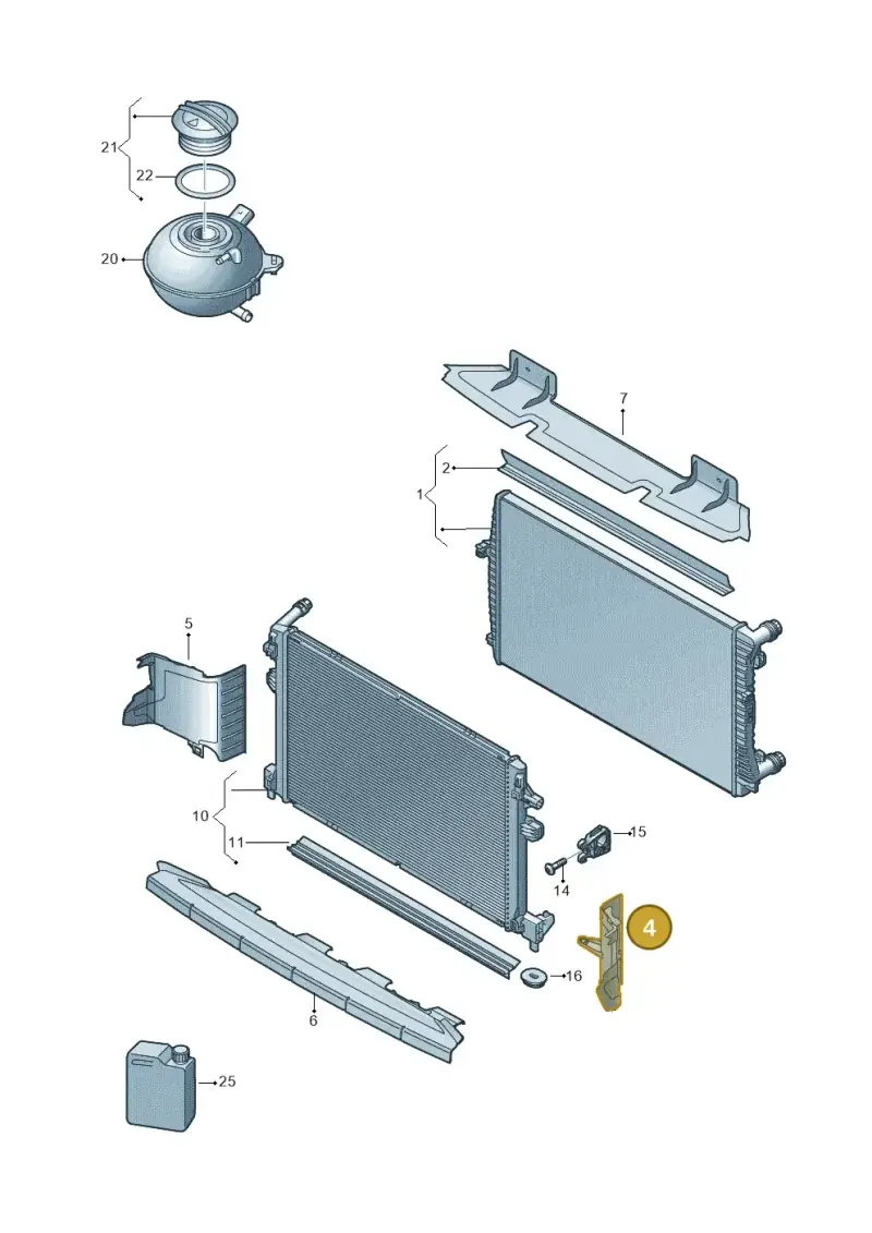 5FA121283T — SEAT Leon (2019-) diagram 893121800, position 4