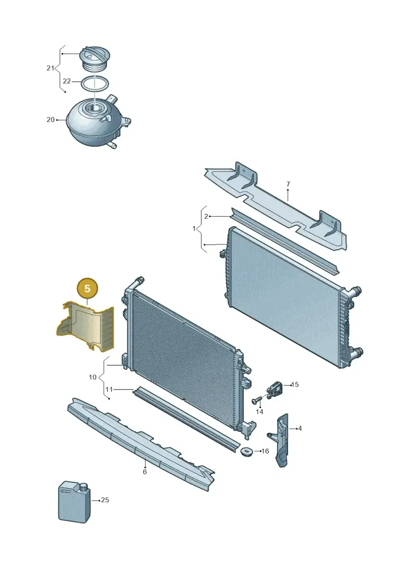 5FA121284P — SEAT Leon (2019-) diagram 893121800, position 5