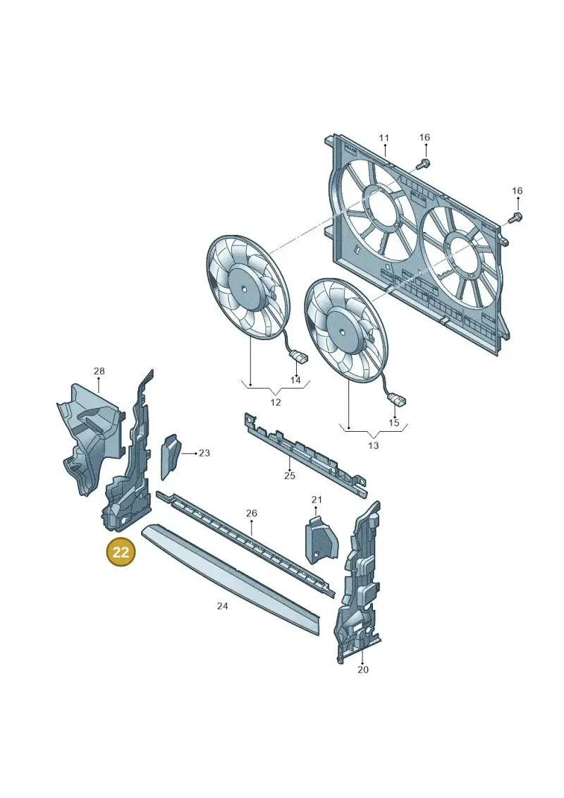 5FA121284R — SEAT Leon (2019-) diagram 438121930, position 22