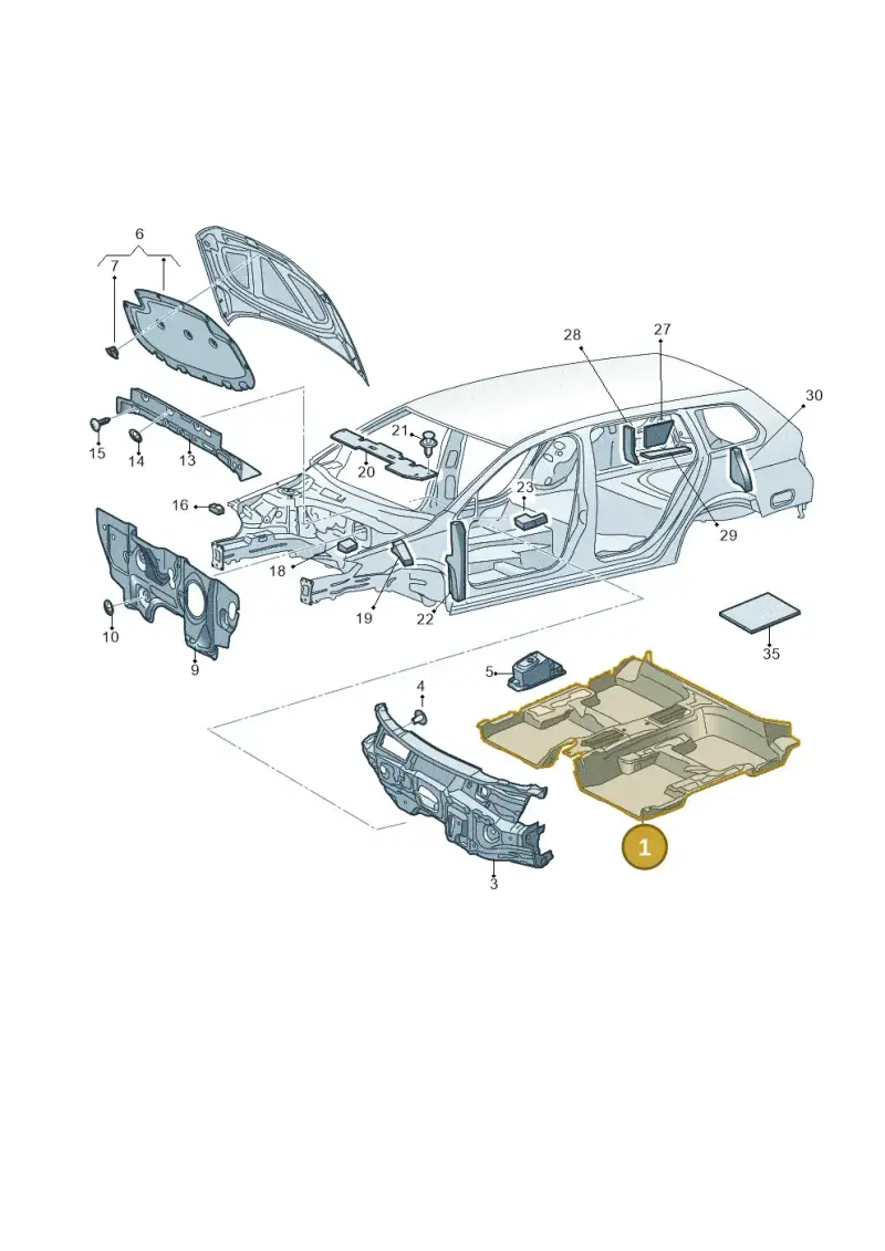 5FA863919C — SEAT CUPRA Formentor (2020-) diagram 763863200, position 1