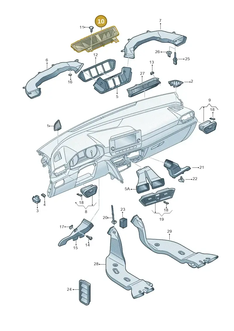 5FB819347 — SEAT CUPRA Formentor (2020-) diagram 5fn819030, position 10
