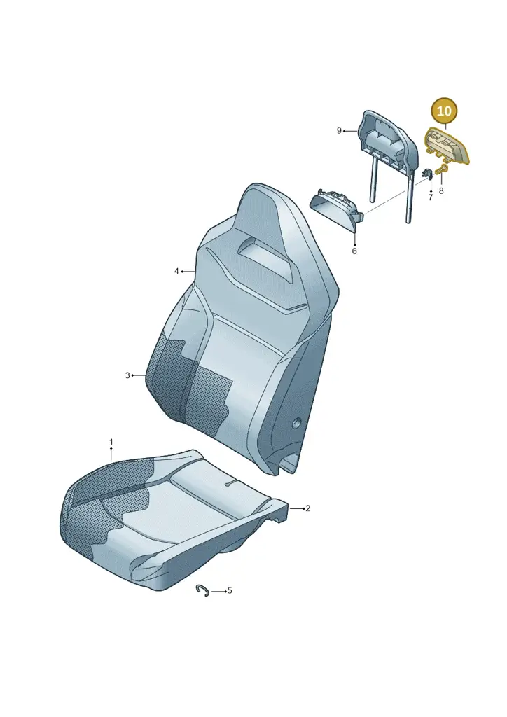 5FF8816729DG — SEAT Formentor TSI CUPRA (2020-) diagram 591881075, position 10