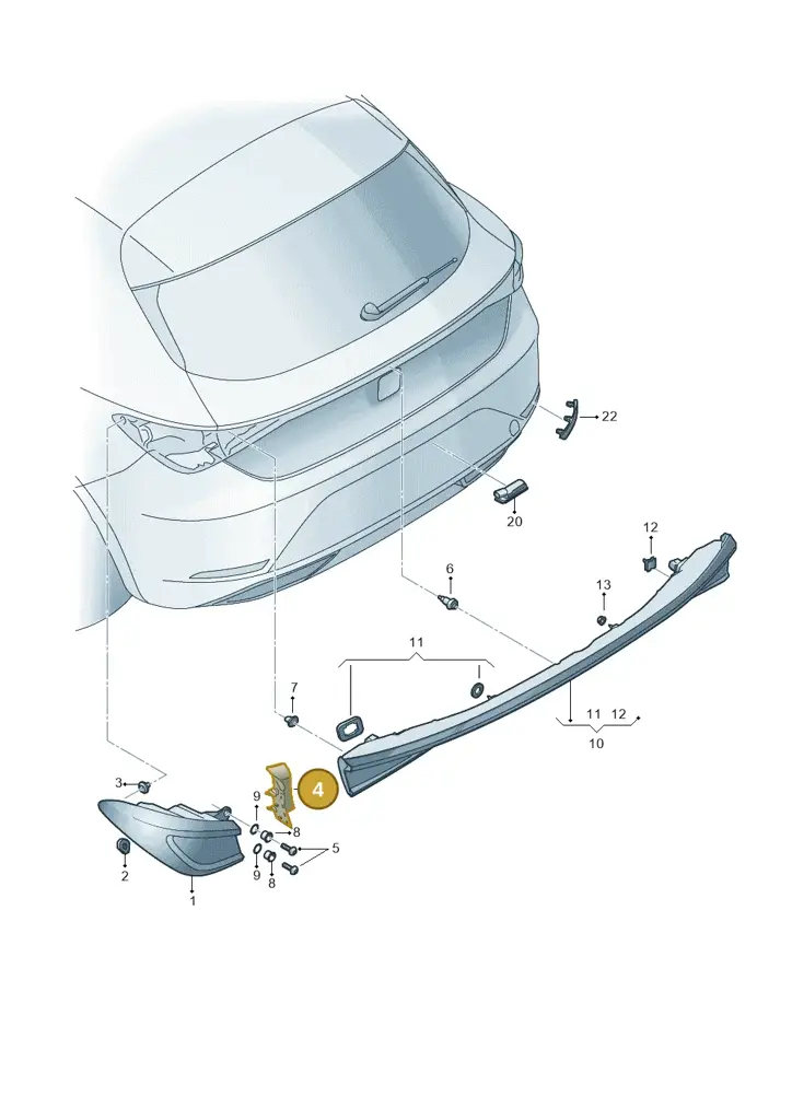 5FF945253 — SEAT Formentor TSI CUPRA (2020-) diagram 5fn945000, position 4
