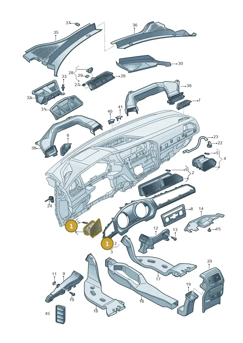 5FK820901VUX — SEAT Tarraco (2018-2024) diagram 884819300, position 1