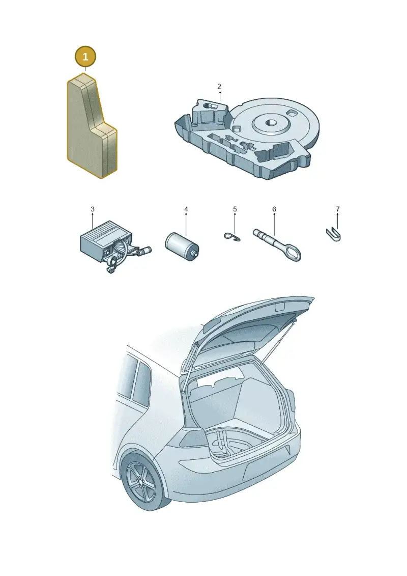 5G0601705 — SEAT Ateca Style (2016-) diagram 754011700, position 1