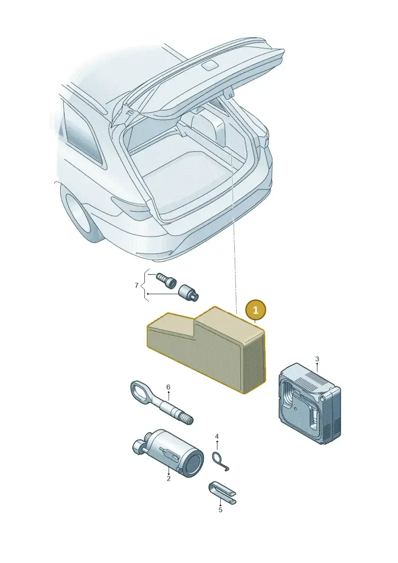 5G0601705 — SEAT Formentor TSI CUPRA (2020-) diagram 5ff011000, position 1