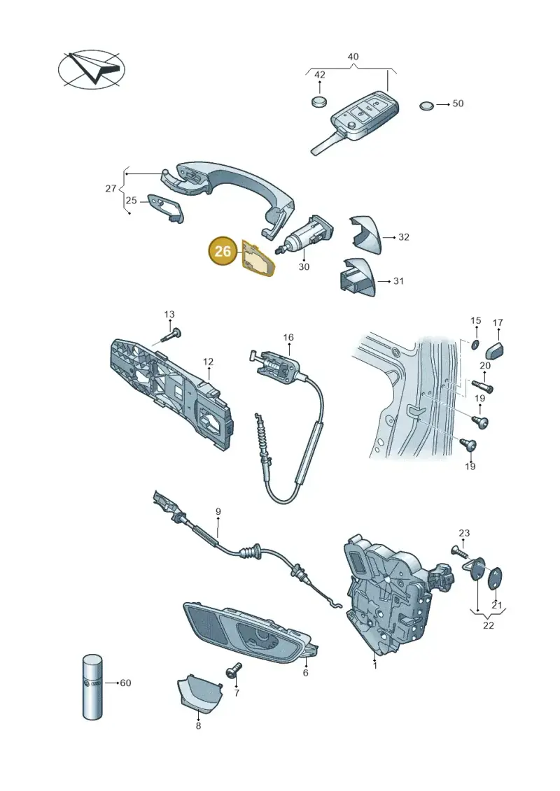 5G0837088B — SEAT Arona FR (2017-) diagram 893837000, position 26