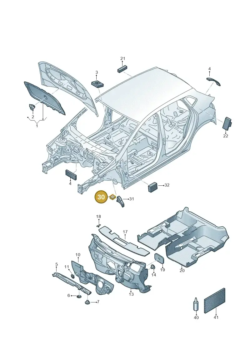 5G0864725 — SEAT Arona FR (2017-) diagram 835863200, position 30