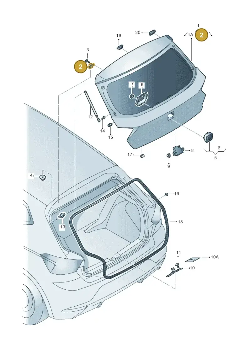 5G6827301C — SEAT Ibiza FR (2017-) diagram 835827000, position 2