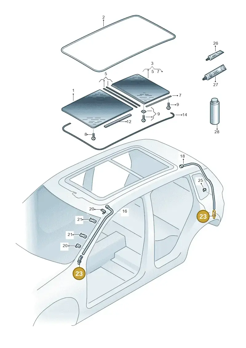 5G6877236 — SEAT Leon ST Stylance (2016-2020) diagram 634877000, position 23
