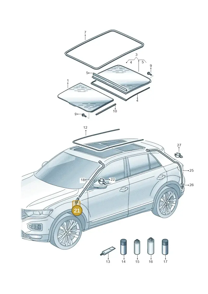 5G6877242A — SEAT Formentor TSI CUPRA (2020-) diagram 813877000, position 21