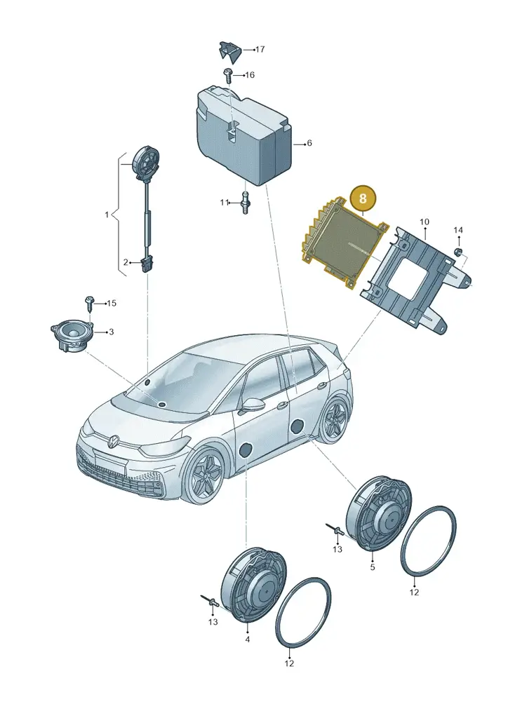 5H0035456F — SEAT EBoost CUPRA (2021-) diagram 10a035035, position 8