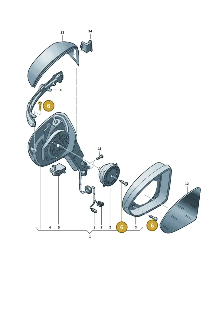 5H0898011 — SEAT EBoost CUPRA (2021-) diagram 5h0857040, position 6