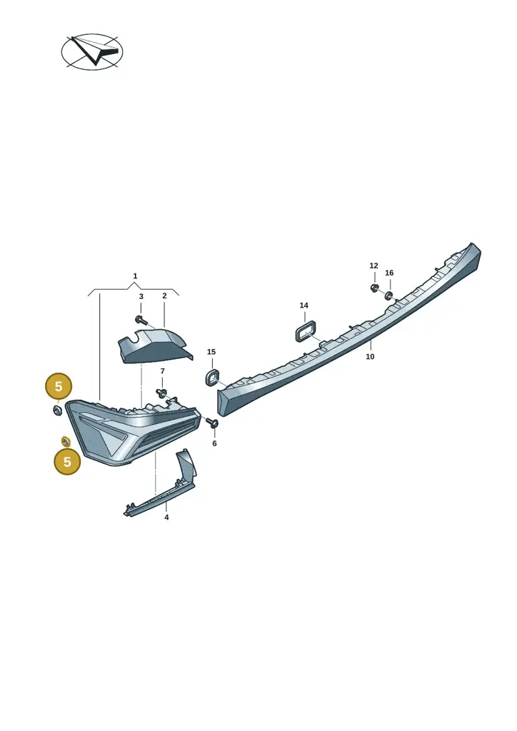 5H0945067 — SEAT EBoost CUPRA (2021-) diagram 10s945000, position 5