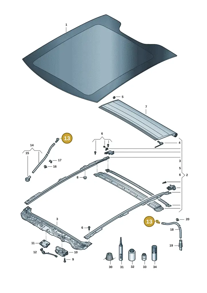 5H6877939 — SEAT Tavascan Cupra (2023-) diagram 20h877000, position 13