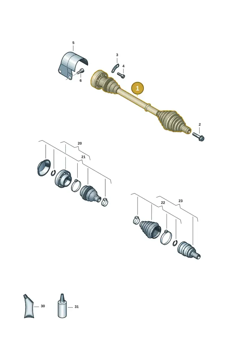5K0407272C — SEAT Leon style (2019-) diagram 5h0407038, position 1