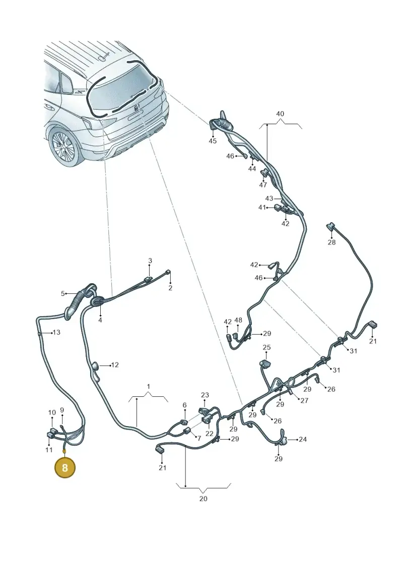 5M0955875 — SEAT Arona FR (2017-) diagram 471972800, position 8