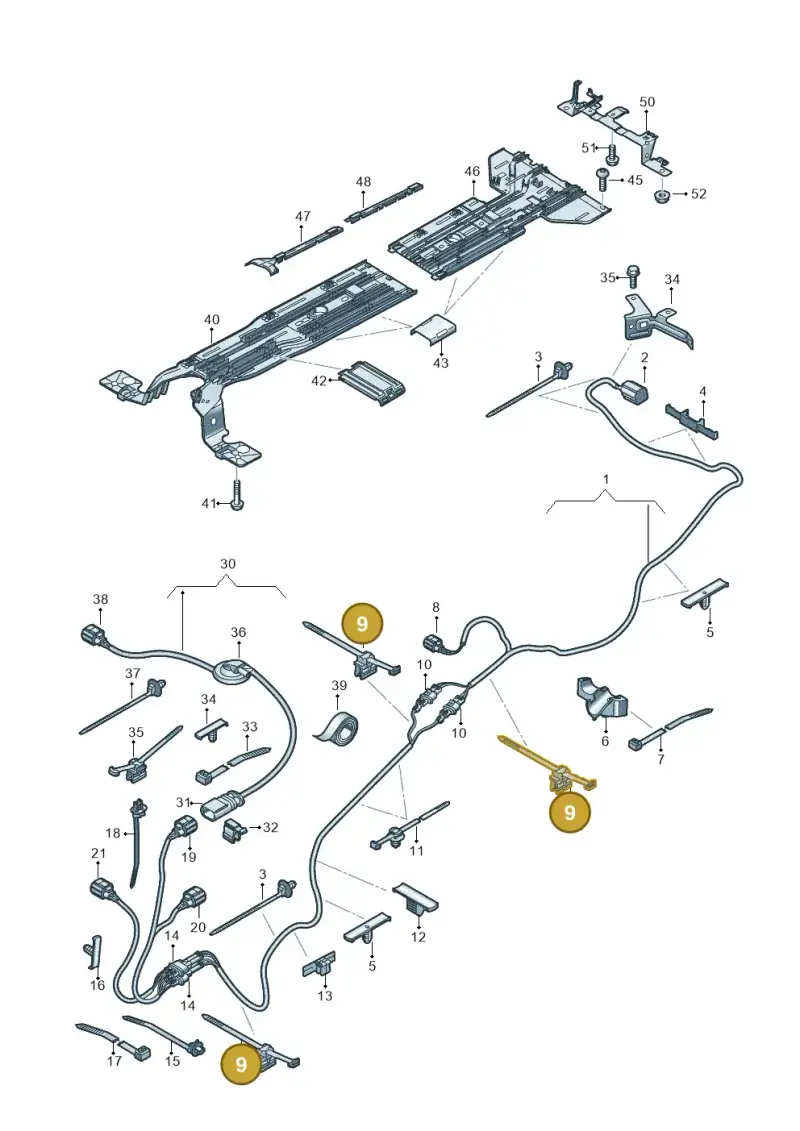 5M0971838 — SEAT Tavascan Cupra (2023-) diagram 20h970012, position 9