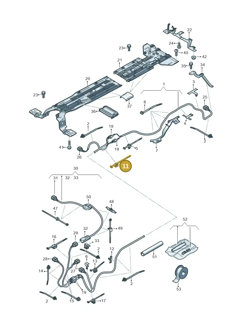 5M0971838A — SEAT EBoost CUPRA (2021-) diagram 10a970012, position 11