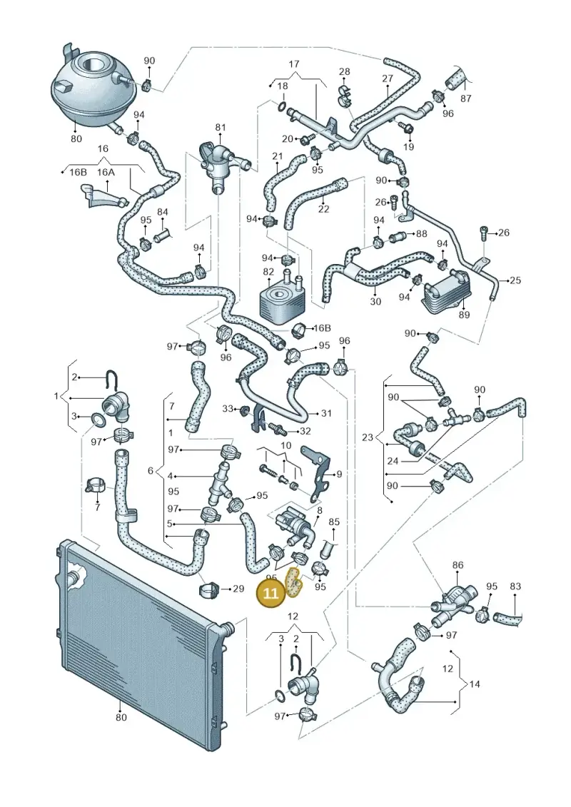 5N0121051A — SEAT Altea XL Reference (2013-2013) diagram 646121350, position 11