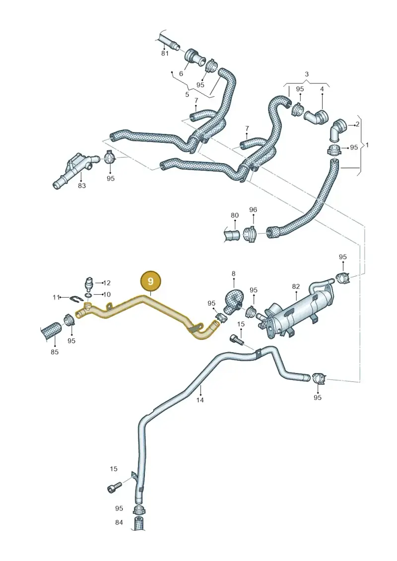 5N0121065 — SEAT Altea XL Reference (2013-2013) diagram 634121610, position 9