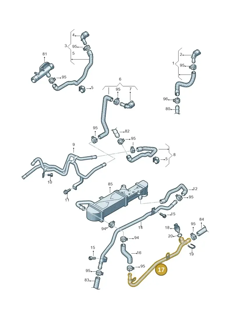 5N0121065 — SEAT Altea XL Reference (2013-2013) diagram 649121510, position 17