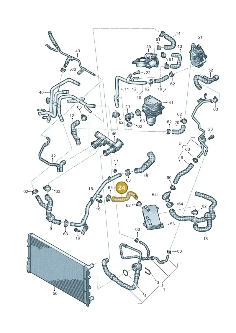 5N0121086J — SEAT Alhambra Stylance (2015-2022) diagram 719121570, position 24
