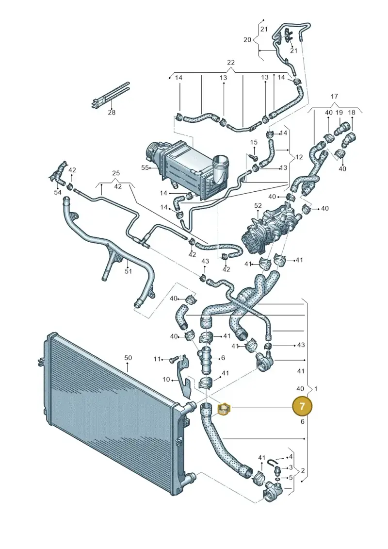 5N0121093C — SEAT Formentor TSI CUPRA (2020-) diagram 827121020, position 7