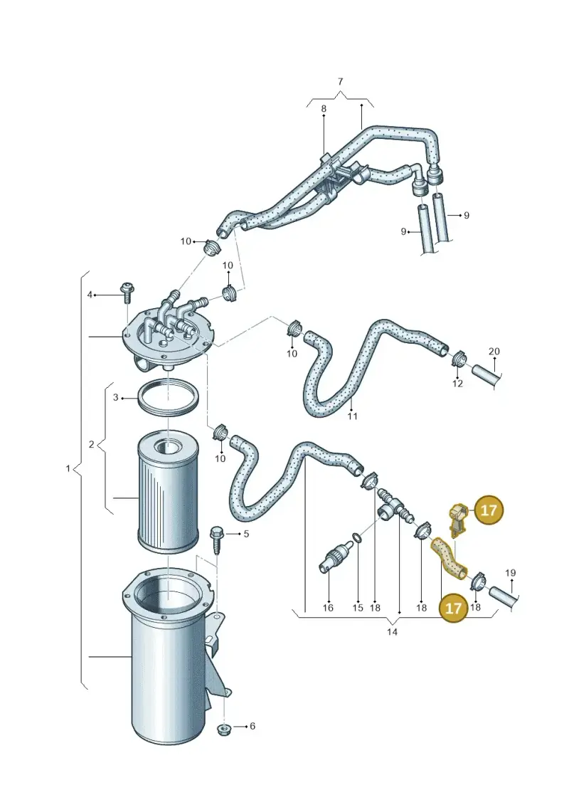 5N0130307J — SEAT Altea XL Reference (2013-2013) diagram 694127100, position 17