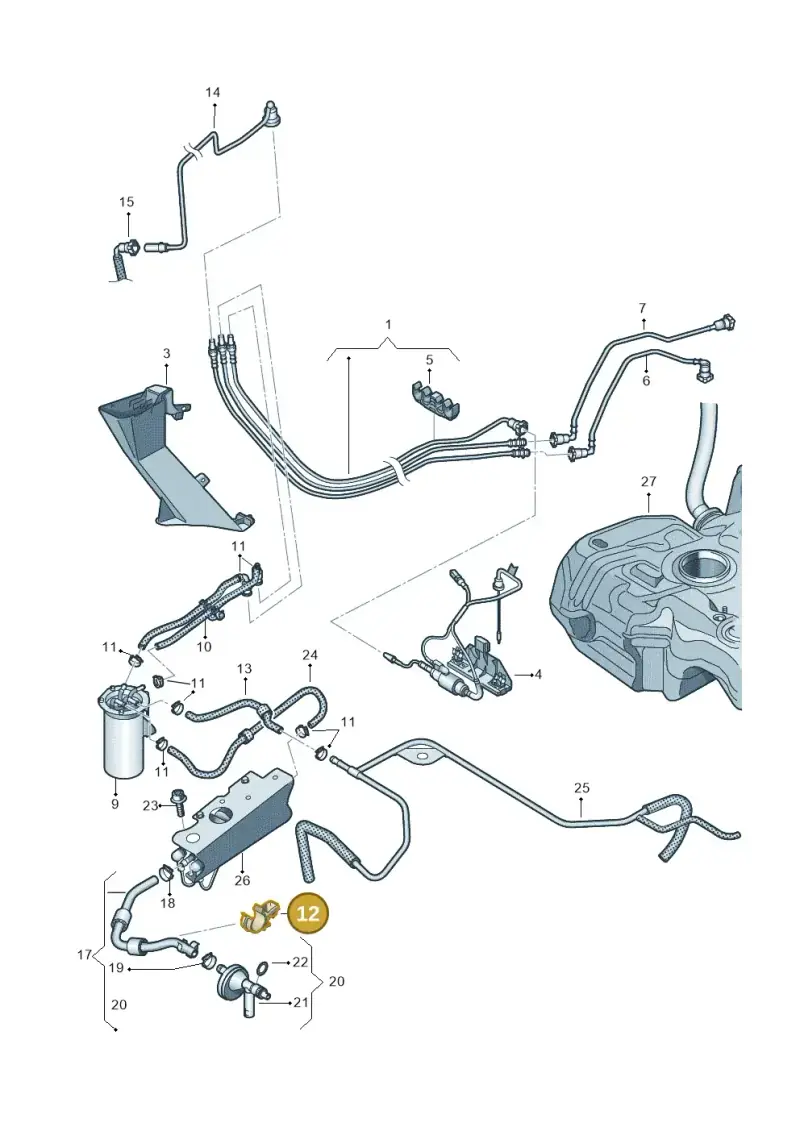 5N0133687A — SEAT Altea XL Reference (2013-2013) diagram 634201250, position 12
